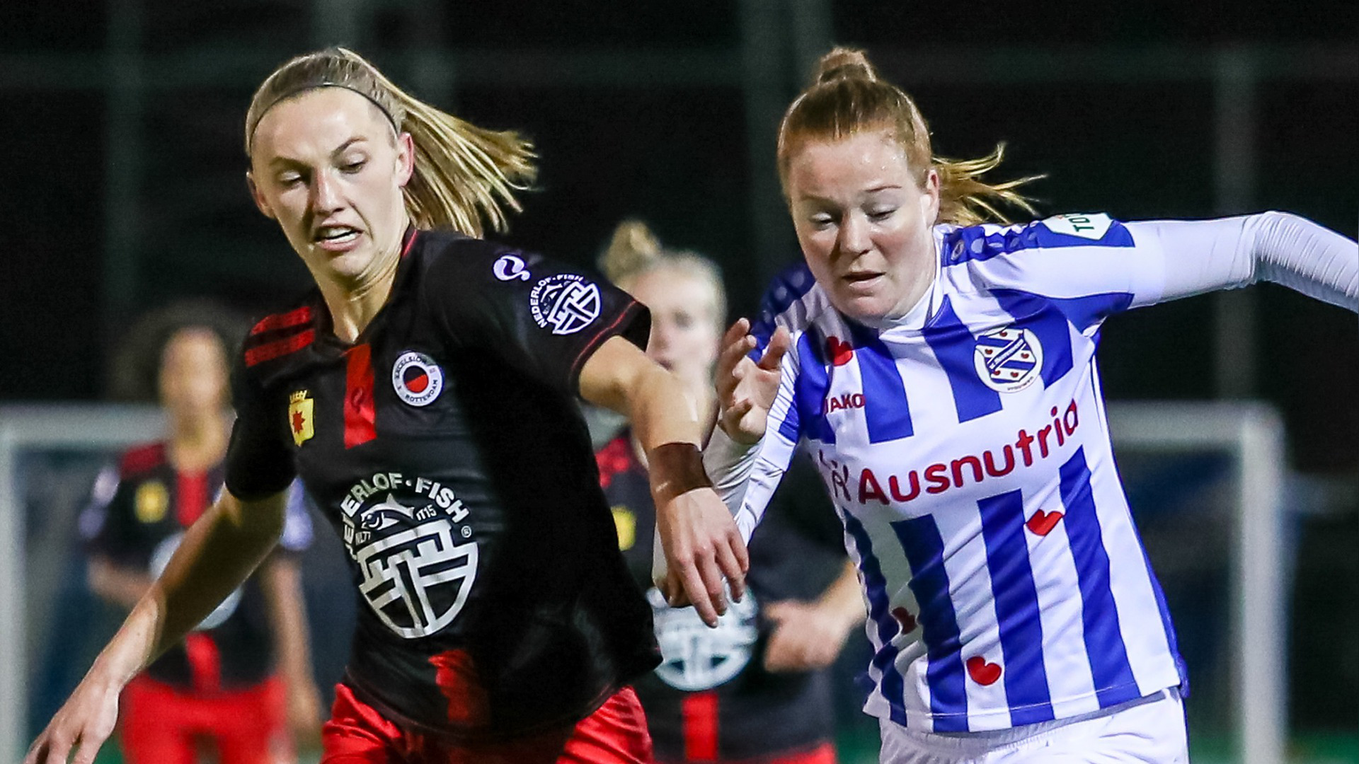 Daniëlle Noordermeer (Excelsior) en Nikée van Dijk (sc Hearrenfean)