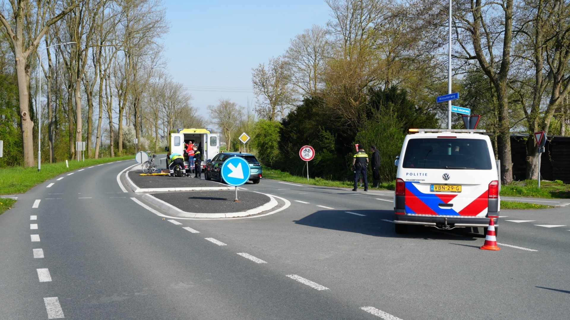 112-nieuws: Fietser gewond bij aanrijding op N361