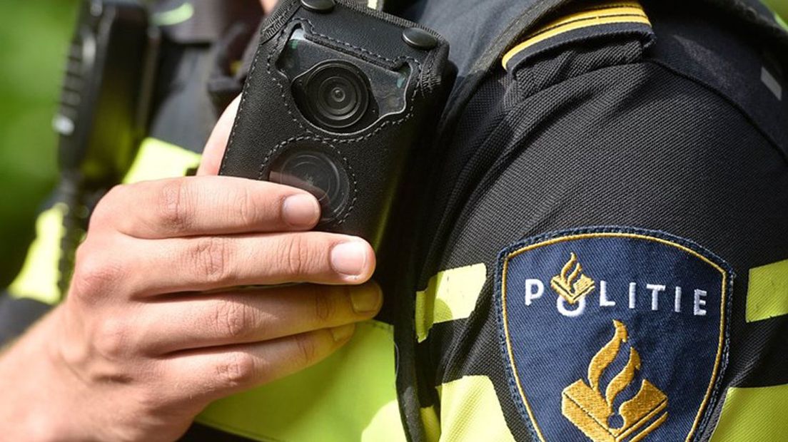 Politie-agent met bodycam