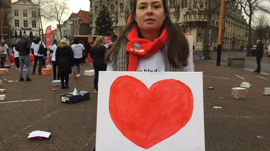 Manifestatie Intervence op Middelburgse Markt