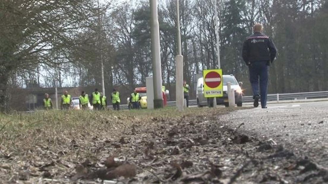 Zoekactie langs A50 na schietincident