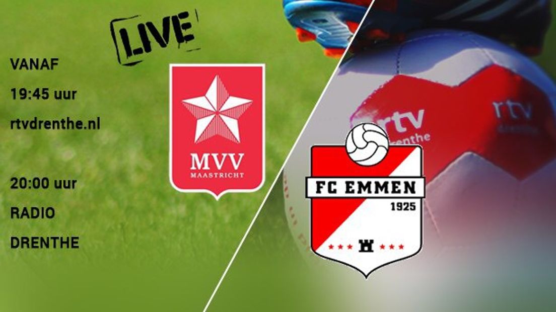 Vanavond speelt FC Emmen bij MVV