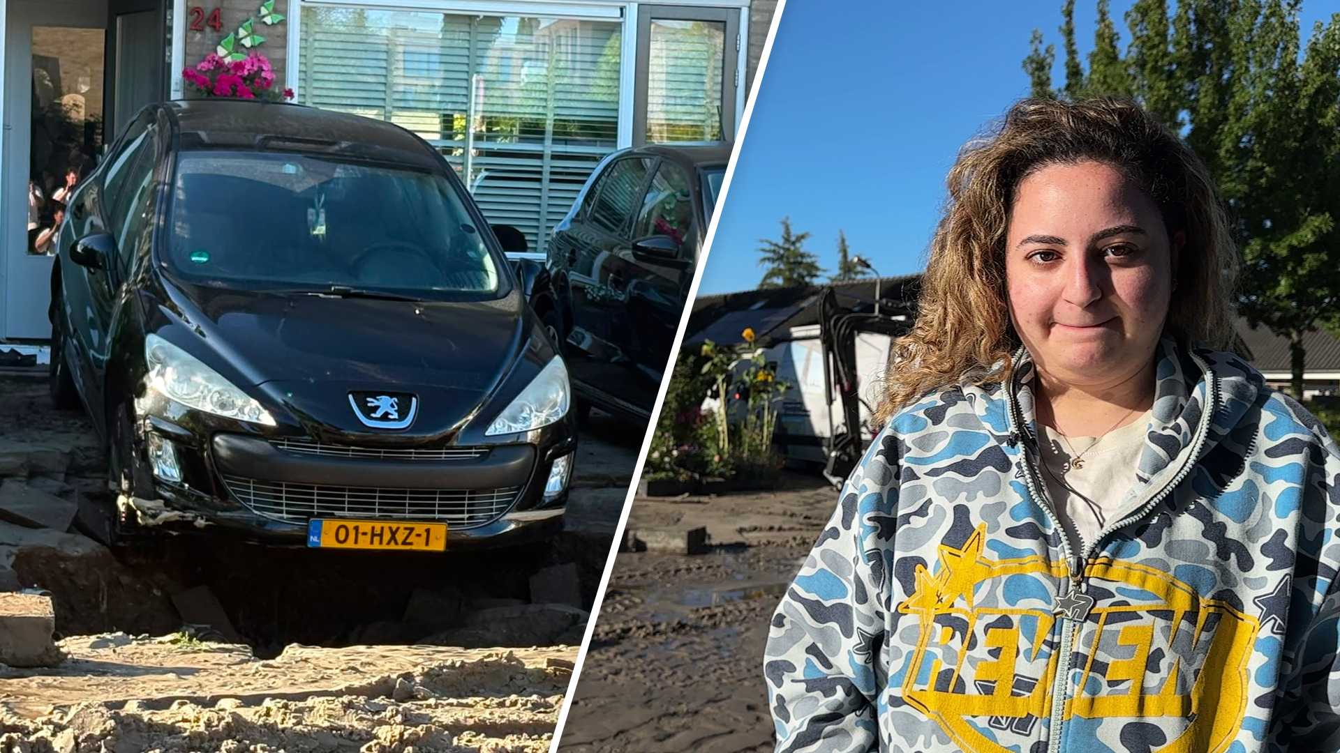 Reyyan vreest voor haar auto na zinkgat voor de deur