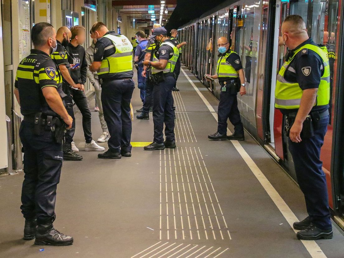 Bekeuringen bij controle metro