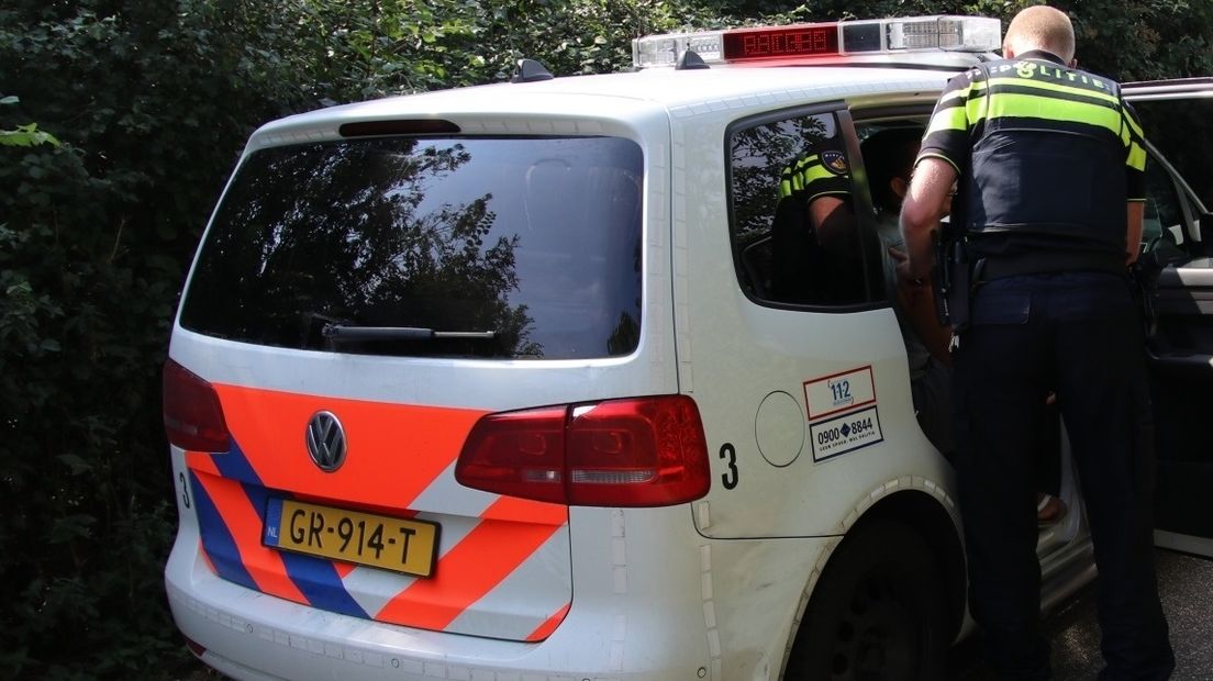 De politie in actie