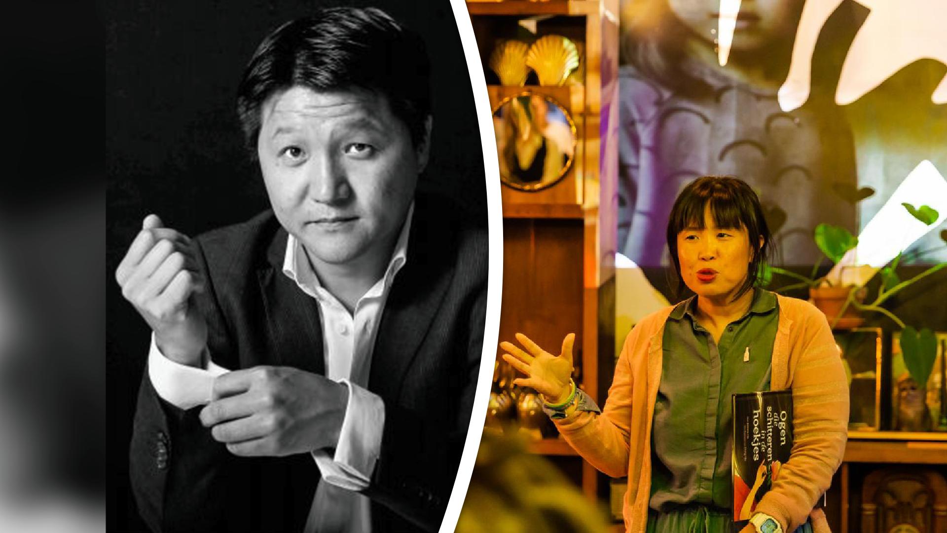 Aziatishe Rotterdammers In-soo Radstake en Joon Hee Suh Blikman