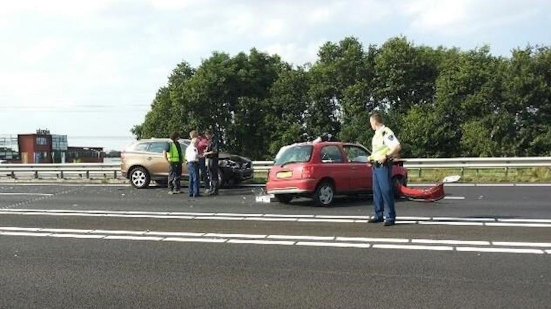 Ongeluk op A35 bij Bornerbroek