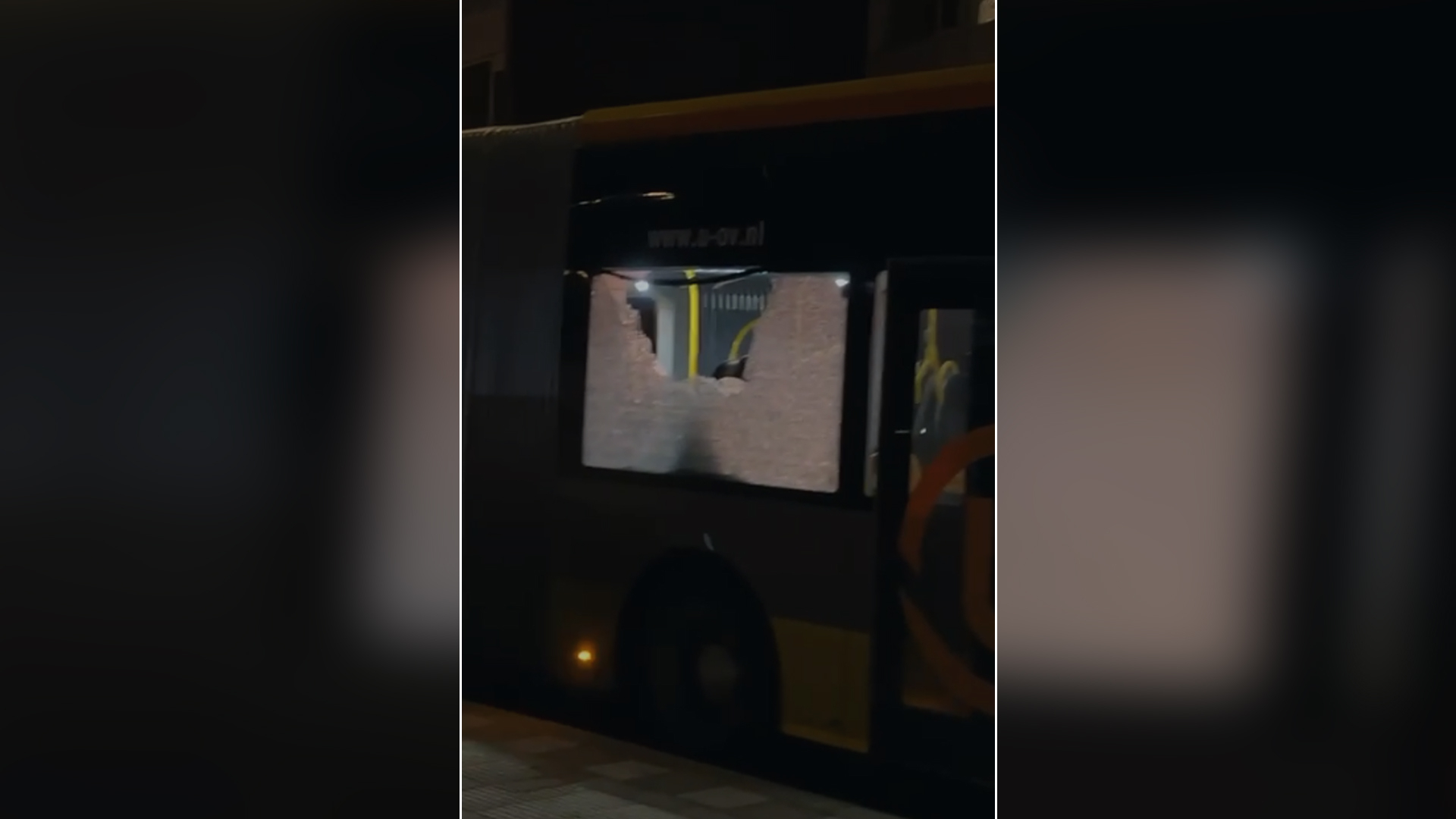 Tamar zat in bus die bekogeld werd met stenen en vuurwerk: 'Wonder dat niemand gewond raakte'