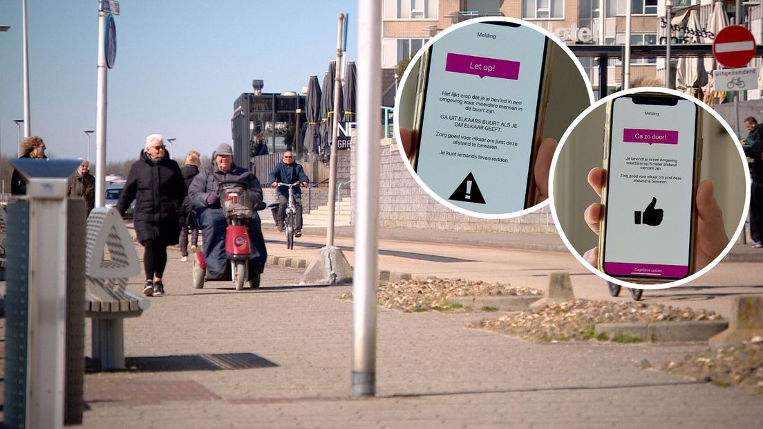 Zeeuwse app moet je op 1,5 meter afstand houden