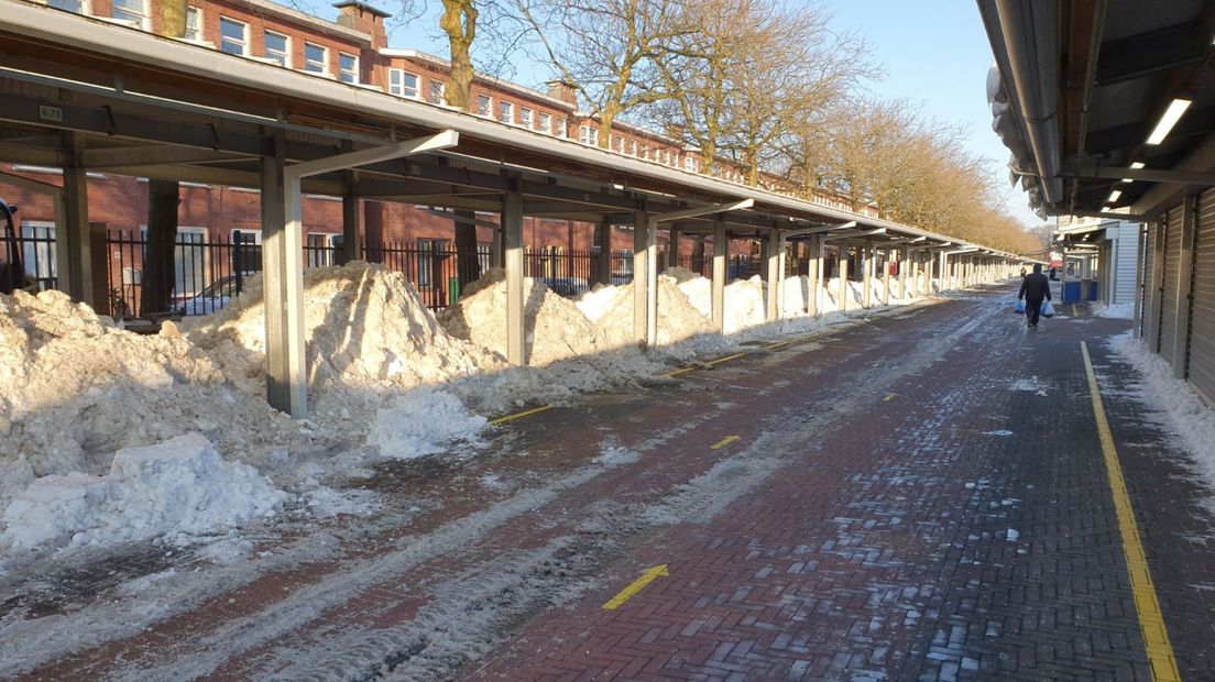 Een sneeuwvrije Haagse Markt