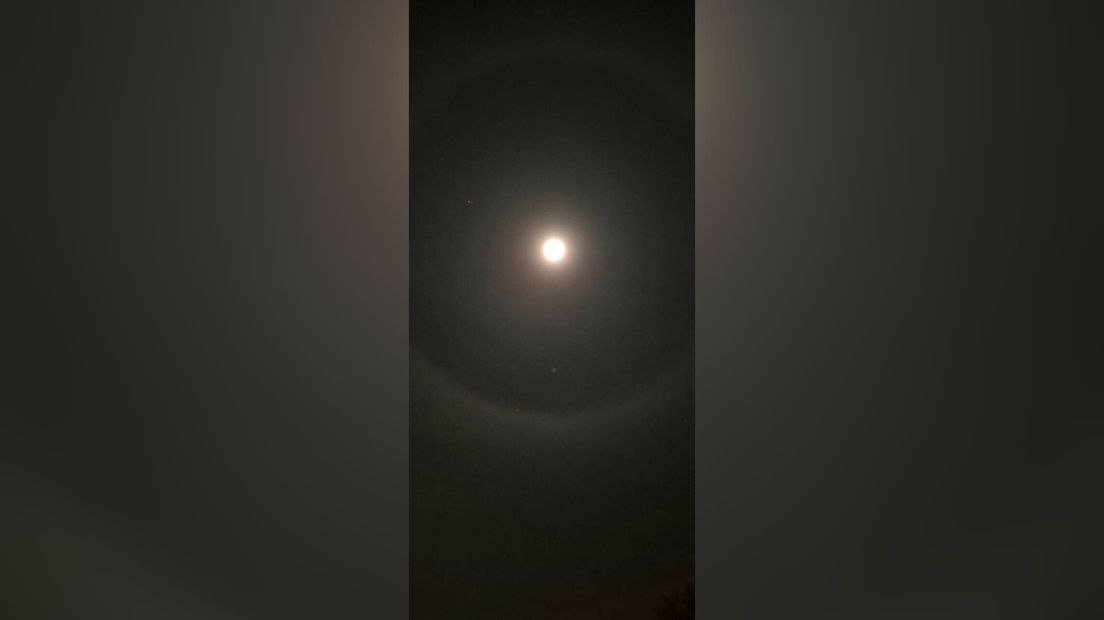 Kring van licht om de maan: heb jij het ook gezien? - RTV Drenthe