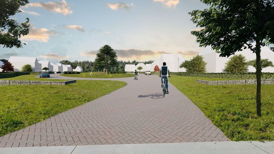 Impressie van het project Dijkeneiland-Zuid in Veendam