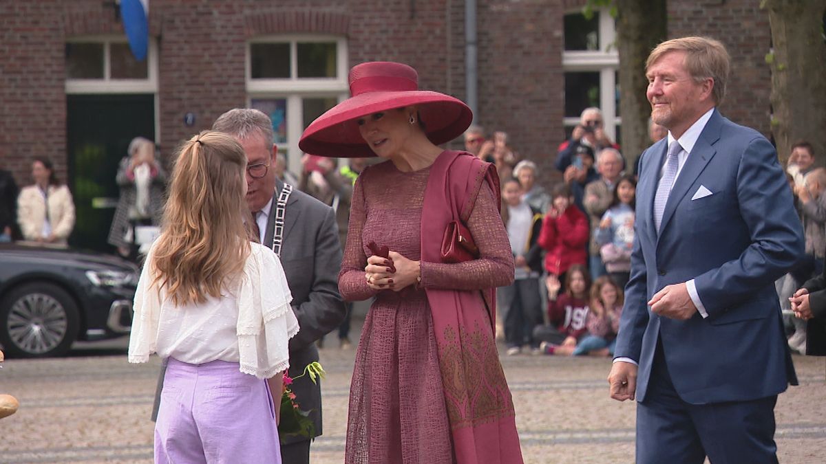 Kinderburgemeester Luca ontvangt Willem-Alexander en Maxima