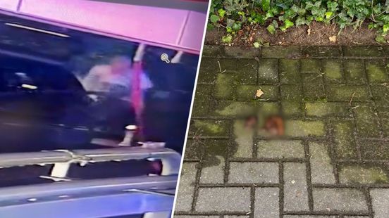 Man laat uitwerpselen achter bij carwash: 'Je ziet hem op zijn hurken zitten'