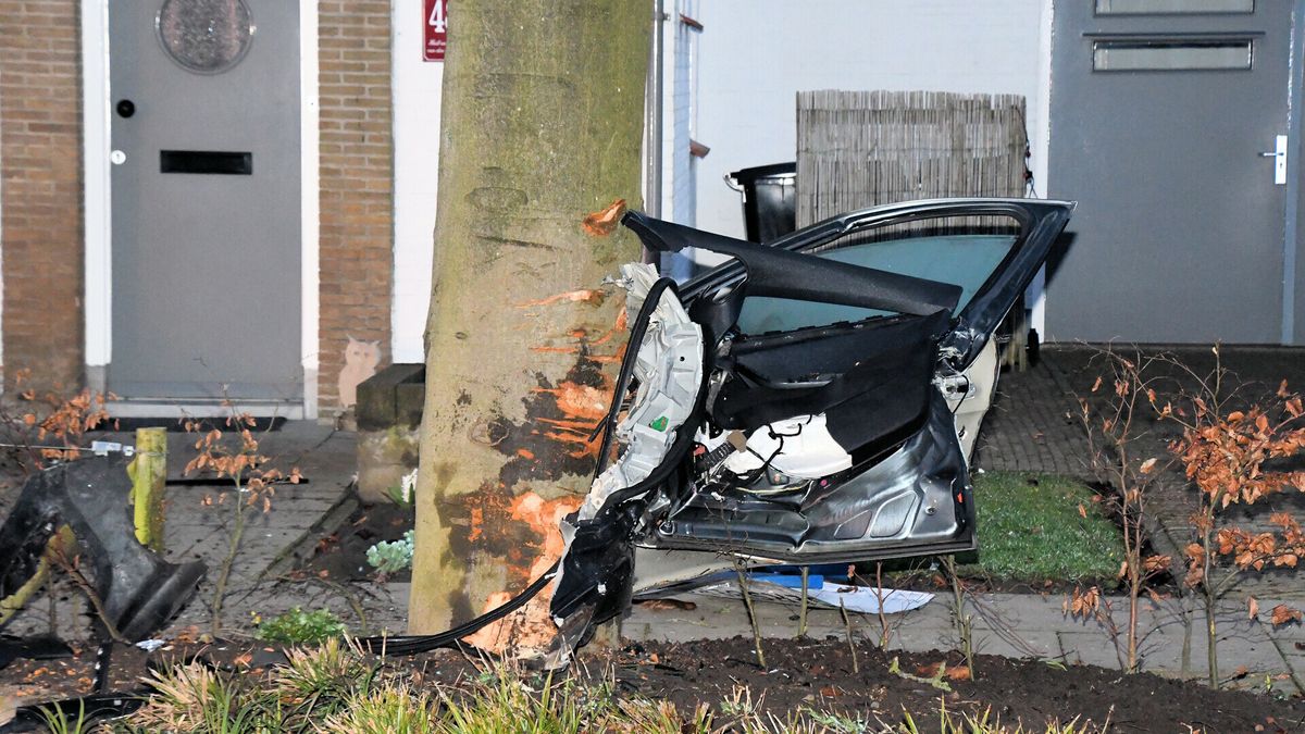 Enorme ravage na ongeluk in Rilland, bestuurder gewond