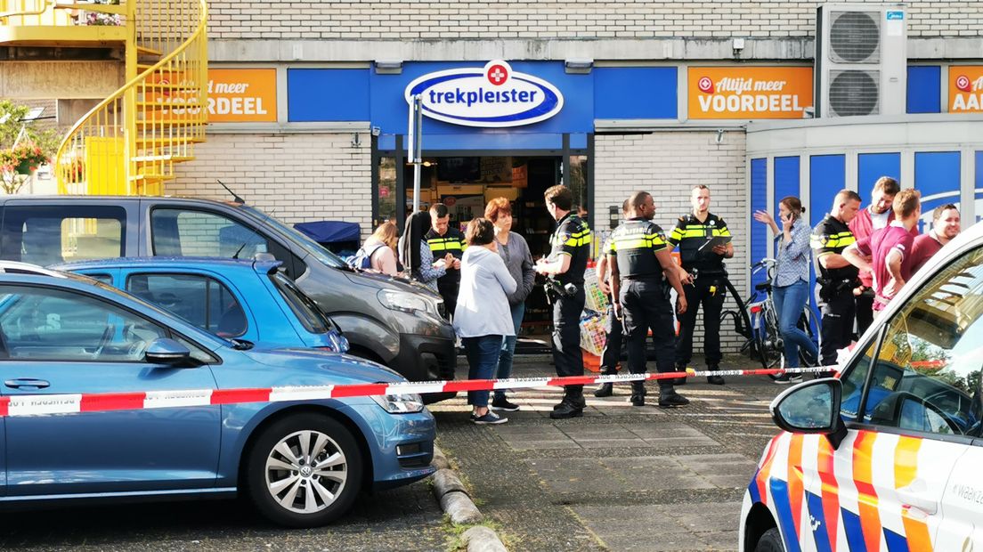 De politie rukte massaal uit.