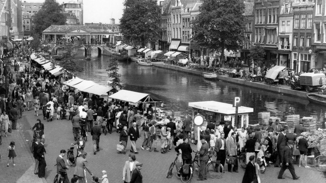 Markt in Leiden 1955