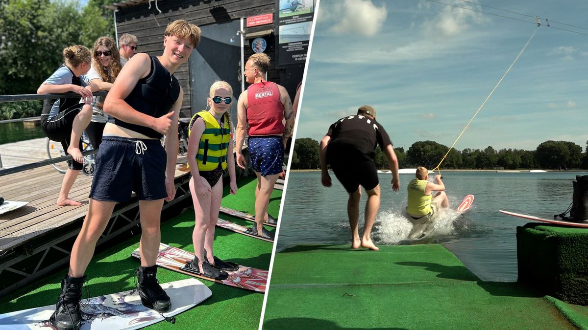 Blinde en slechtziende leerlingen trotseren het water in Wijchen