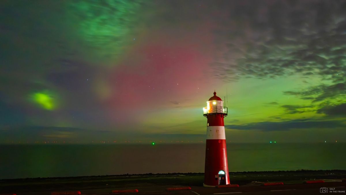 Fotograaf geniet van het noorderlicht in Westkapelle: 'Nog nooit zo mooi gezien'