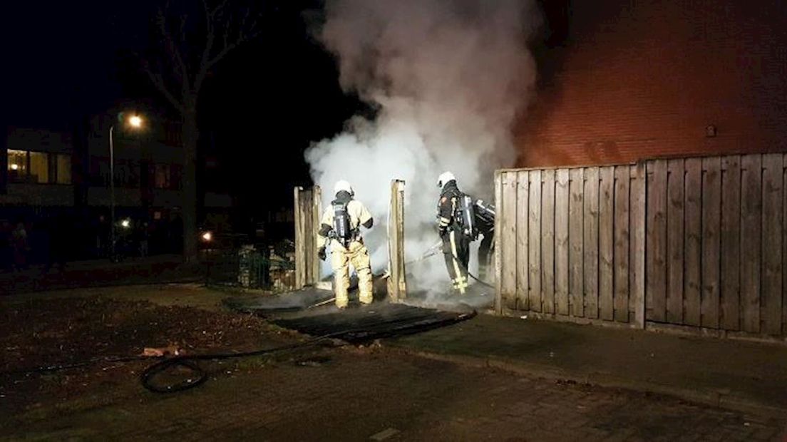 Schuurbrand in Enschede