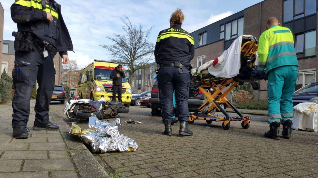 Scooterrijder raakt gewond bij ongeval