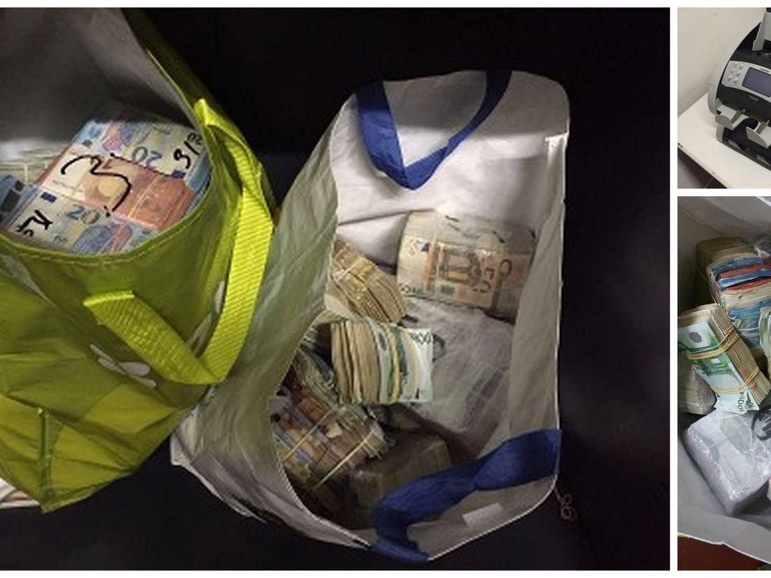 Tassen geld en geldtelmachine gevonden in Vlaardingen