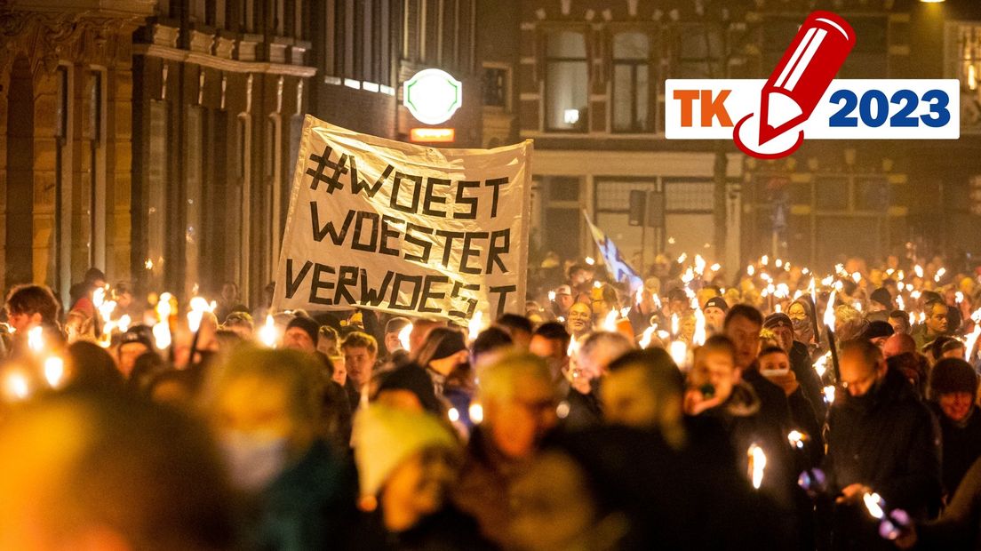 Protest tegen de gaswinning