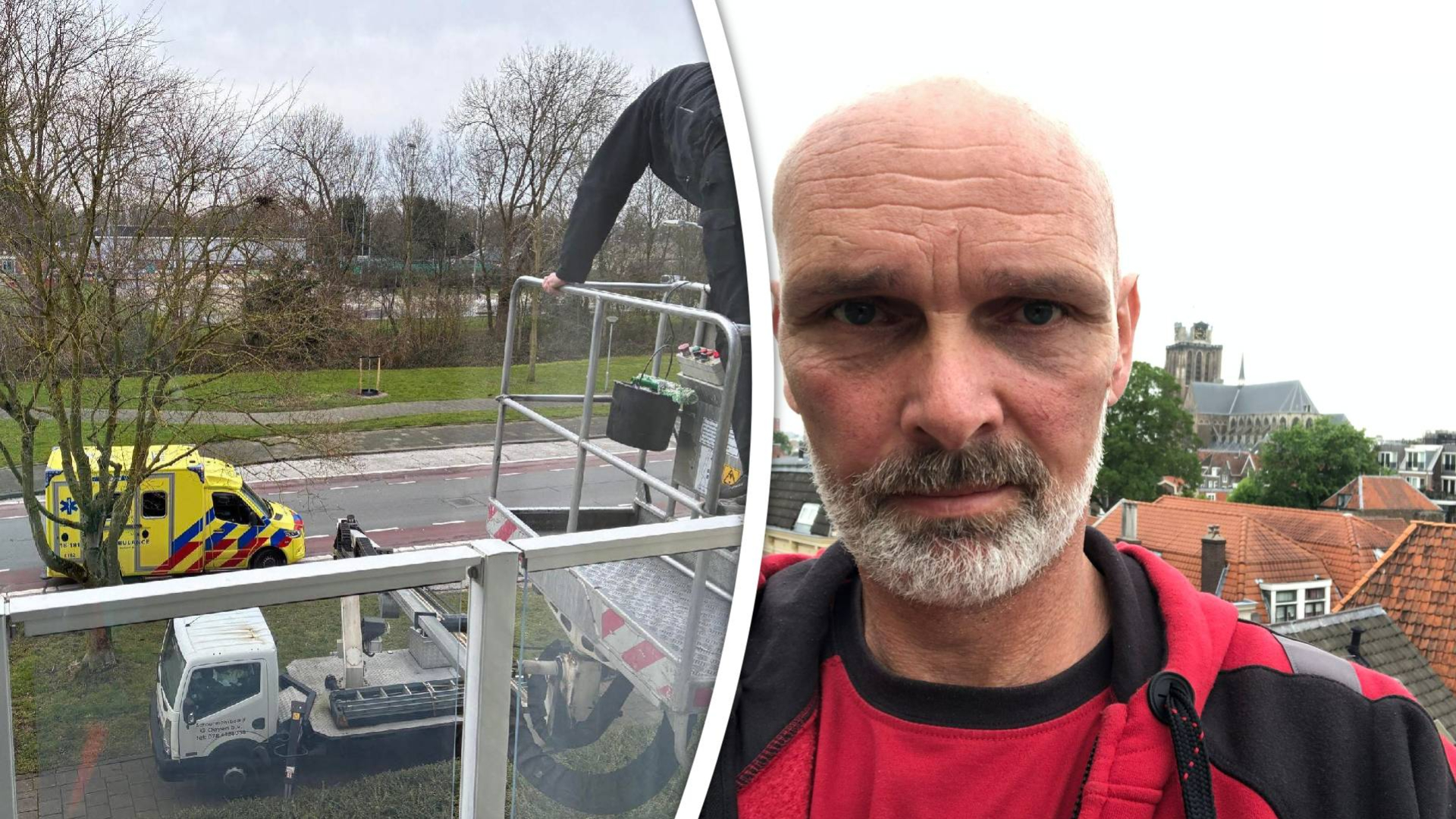 Peter kwam gelijk in actie toen de vrouw was gevallen.