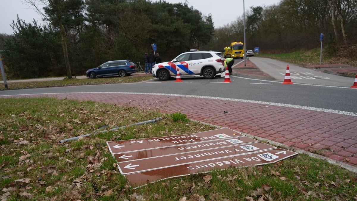Auto raakt van de weg bij Zuidlaren, bestuurder gewond