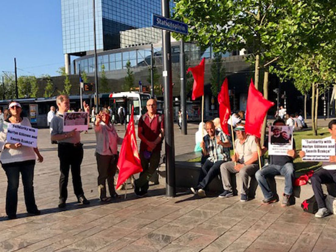 Actie bij Rotterdam Centraal