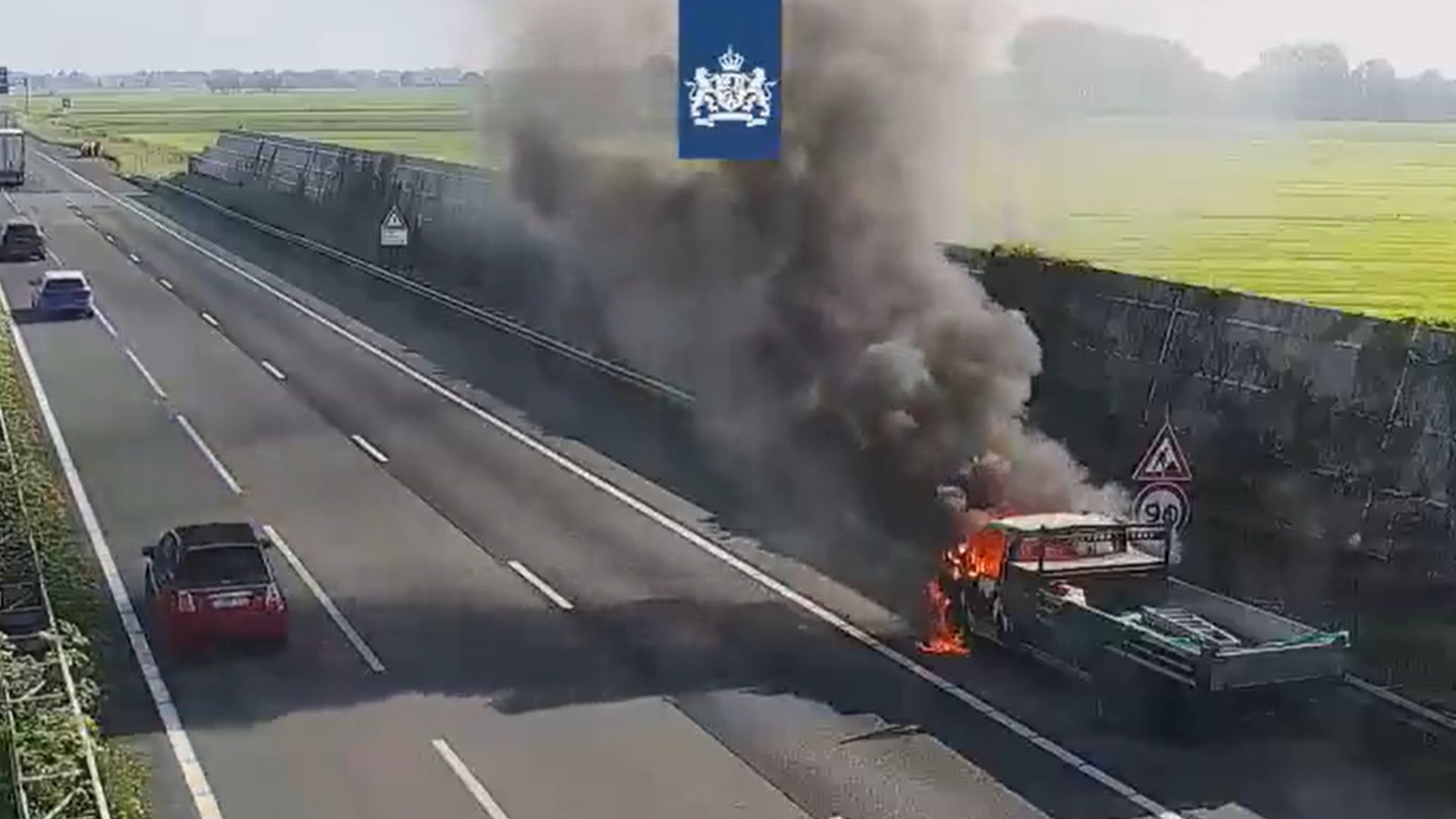 A27 weer helemaal open richting Utrecht na autobrand