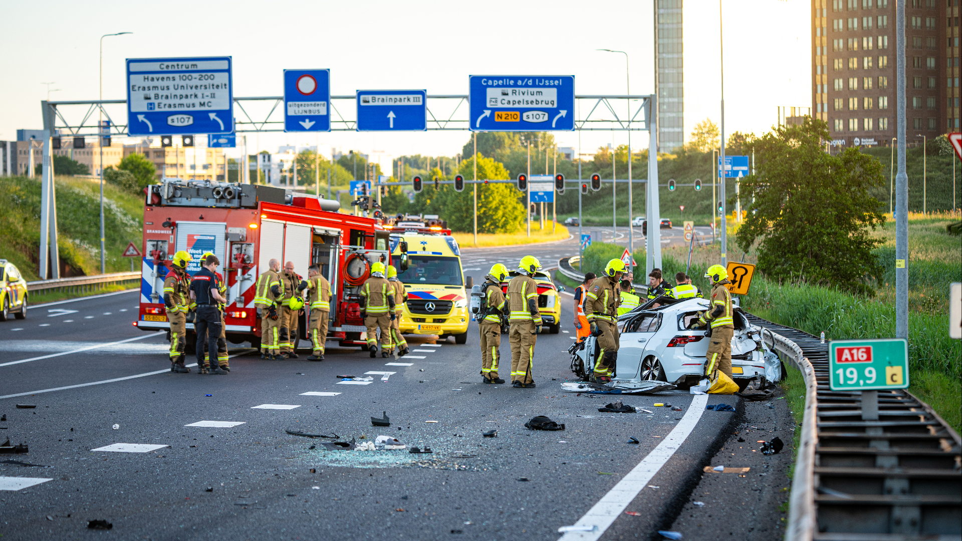 Het is een ravage op de weg