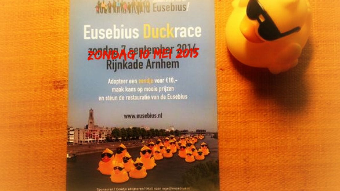 Te weinig badeendjes verkocht voor Rijnrace