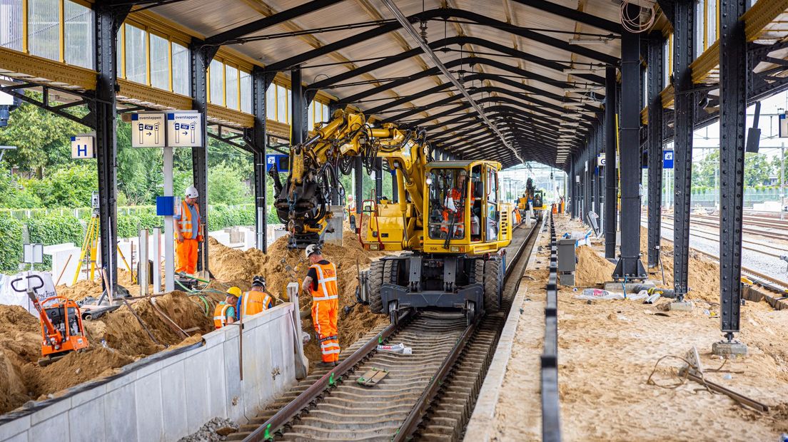 Werkzaamheden op het station Almelo