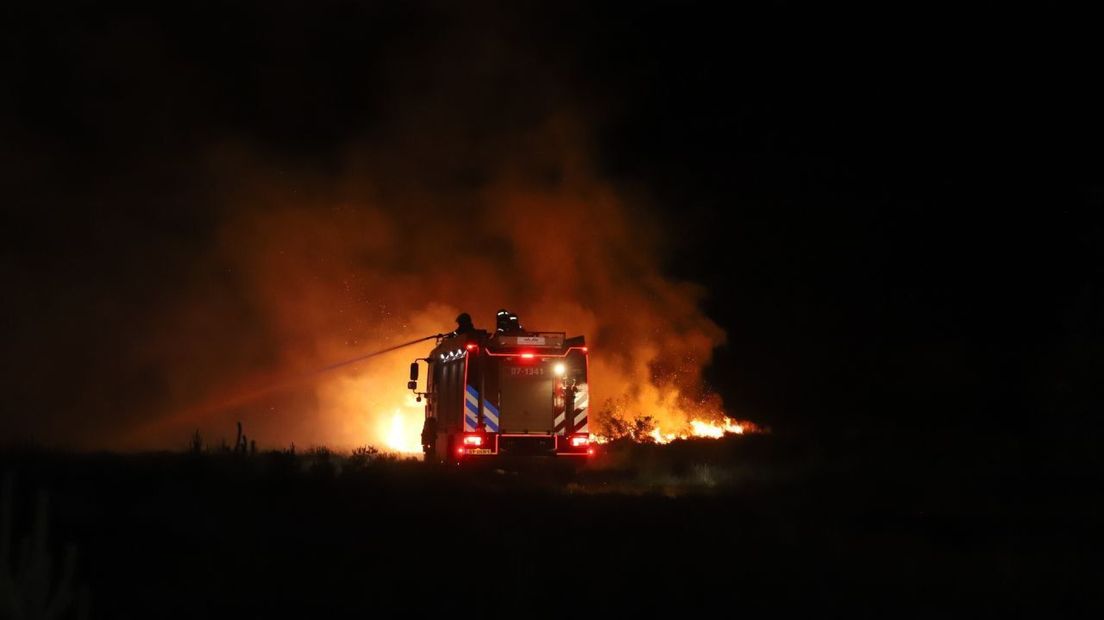 De brandweer kwam met groot materieel ter plaatse