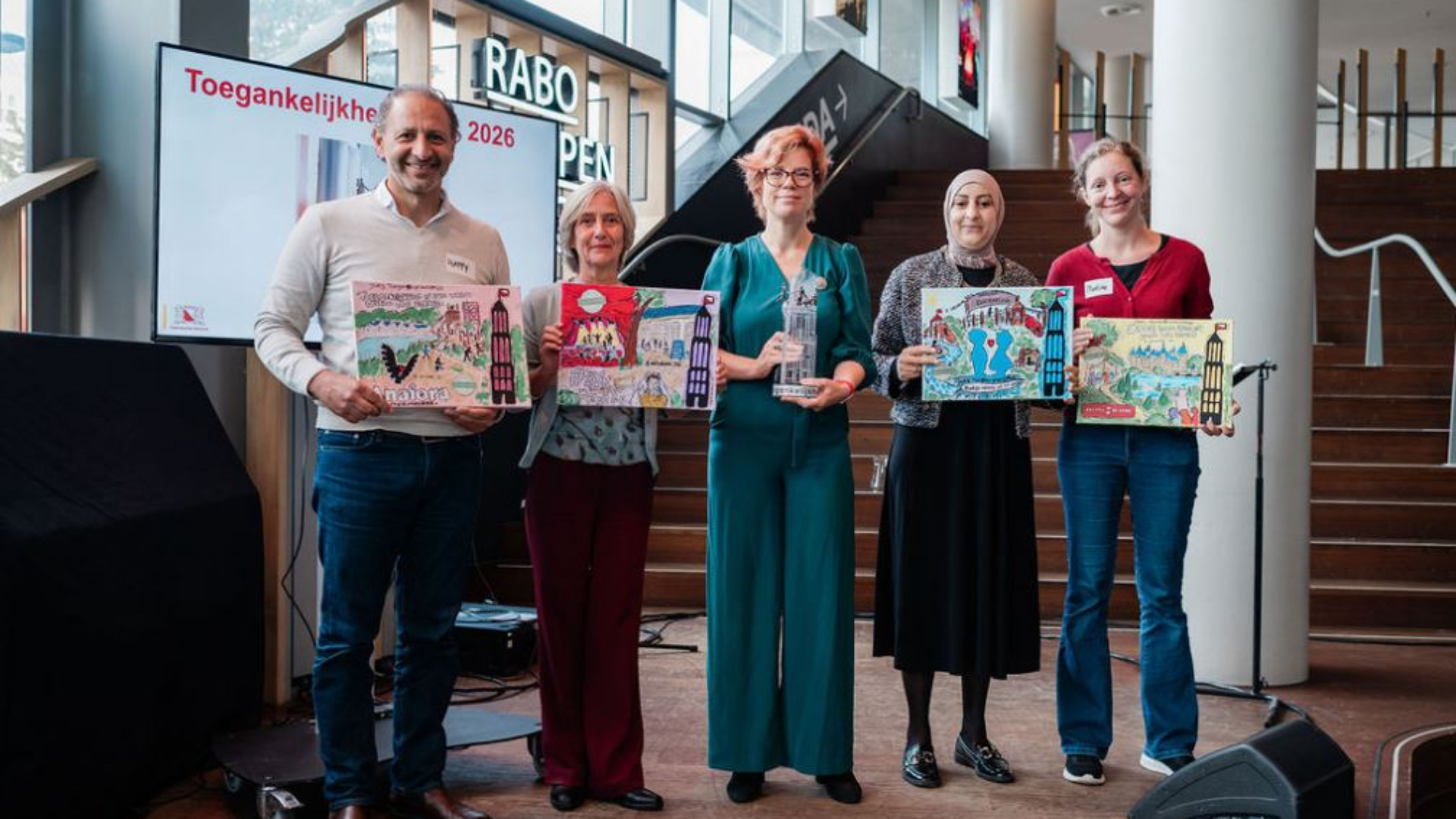 2 organisaties maakten het de jury moeilijk en winnen allebei Utrechtse Toegankelijkheidsprijs