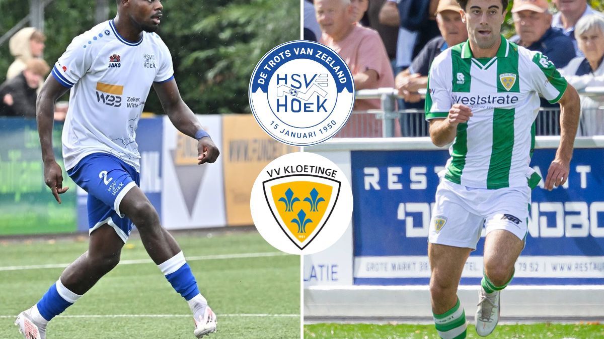 LIVE: Hoek snel op achterstand, nog geen doelpunten in Kloetinge