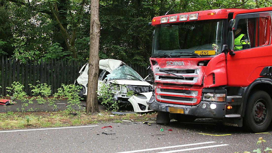 Een heftig ongeluk in Lisse