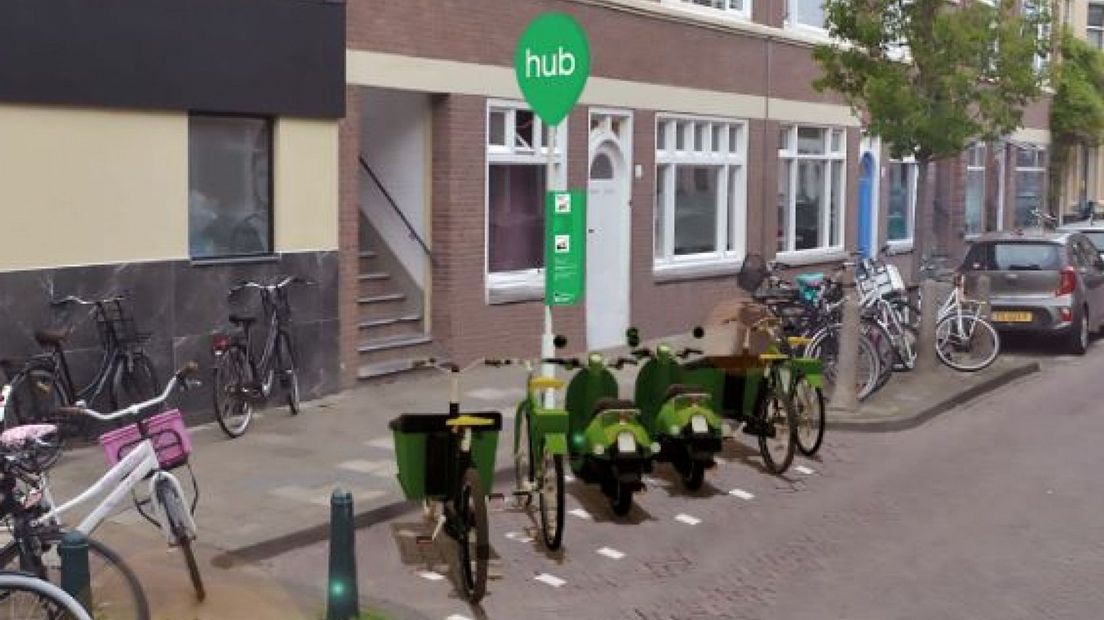 Zo moeten de parkeervakken eruit komen te zien | Afbeelding: gemeente Den Haag