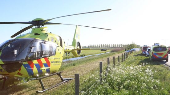 Traumahelikopter opgeroepen bij ernstig ongeval