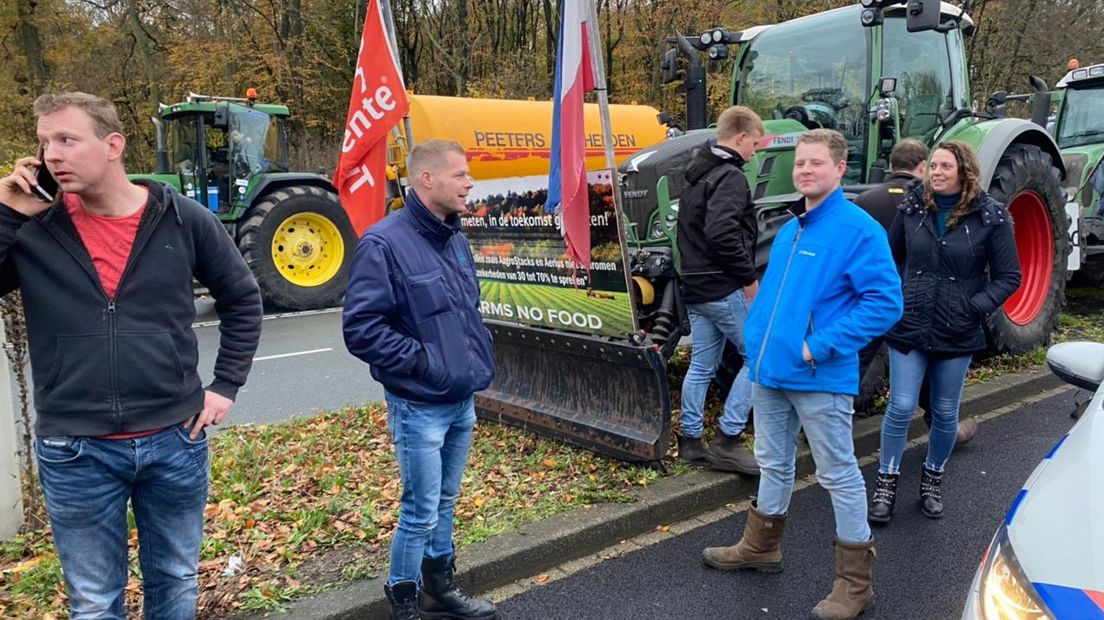 Overijsselse boeren zijn gearriveerd in Den Haag