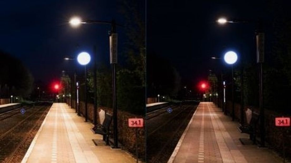 Een voorbeeld van een station in Nederland met nieuw licht