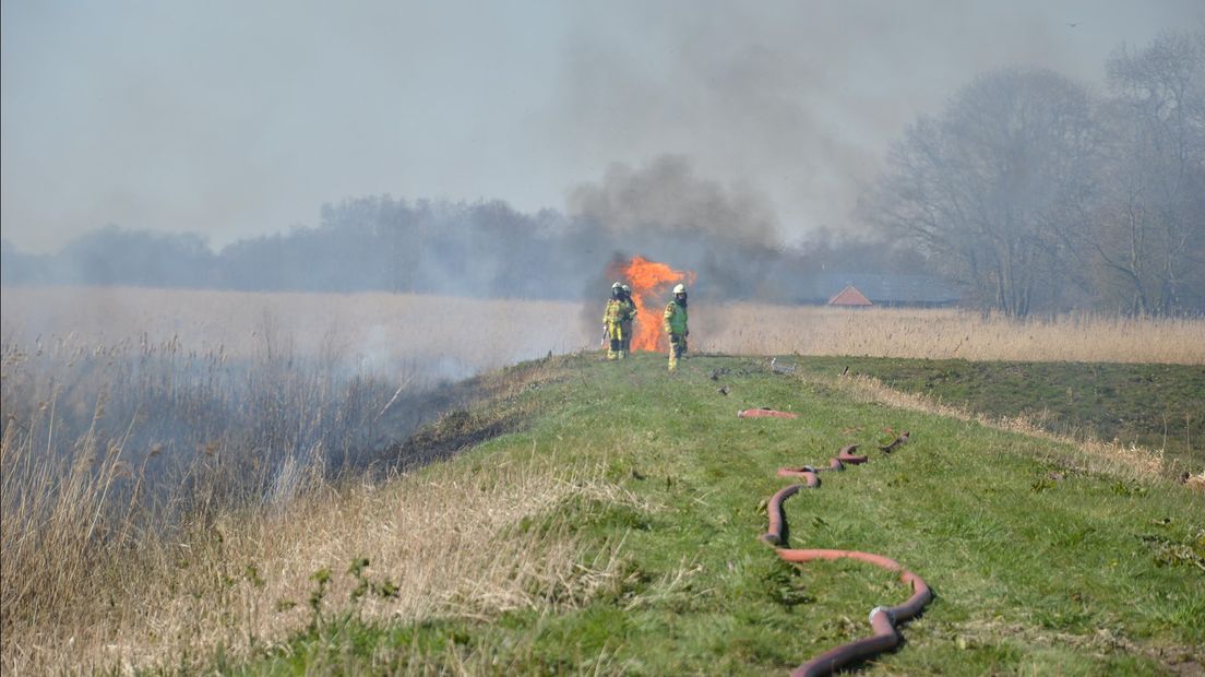 Brand in kwetsbaar natuurgebied Giethoorn