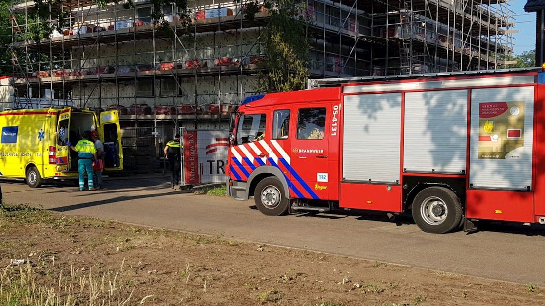 Man gewond bij ongeluk op bouwplaats aan de Utrechtlaan in Enschede