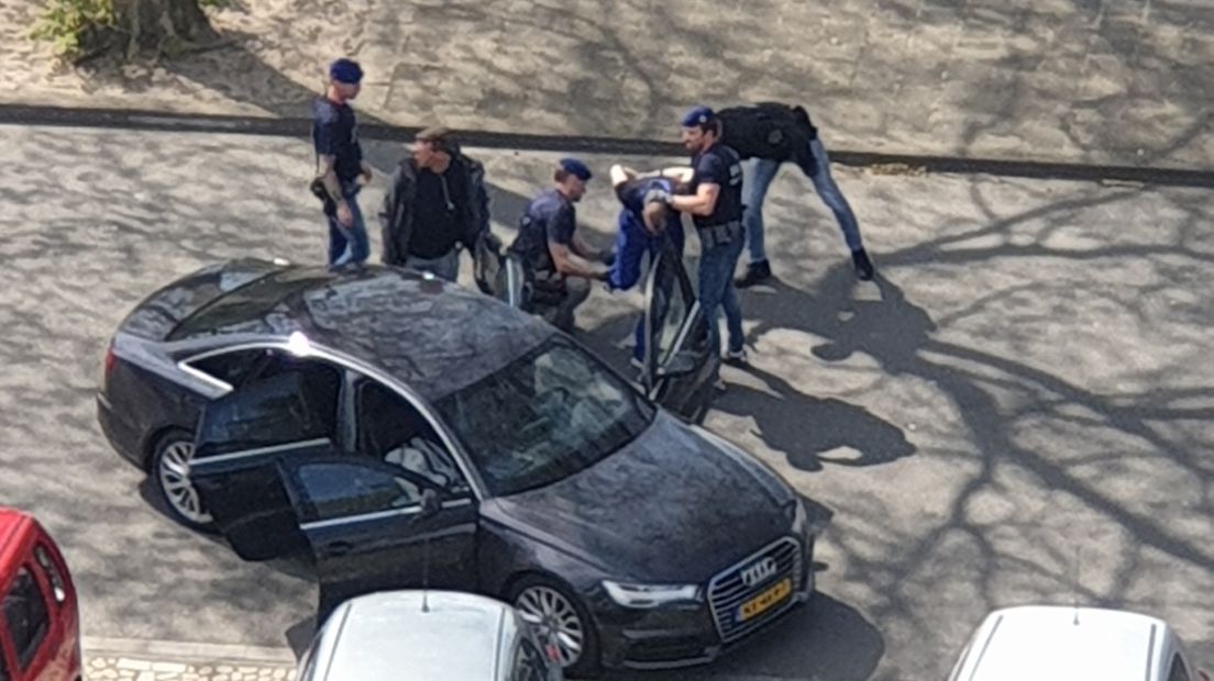 De arrestatie was op de Van Lenneplaan in Stad