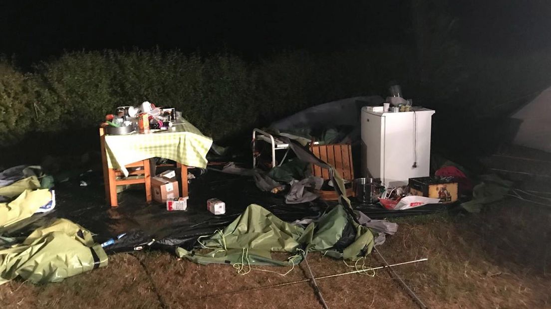 Het noodweer hield donderdagnacht flink huis op Schiermonnikoog.