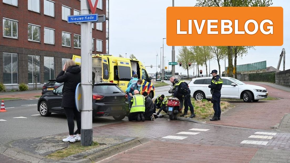 Het ongeval in Arnhem waarbij een scooterrijder zwaargewond raakte