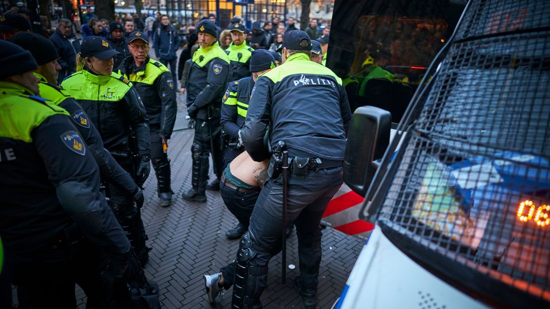 Veel agenten werden ingezet tijdens de sinterklaasintocht in Den Haag