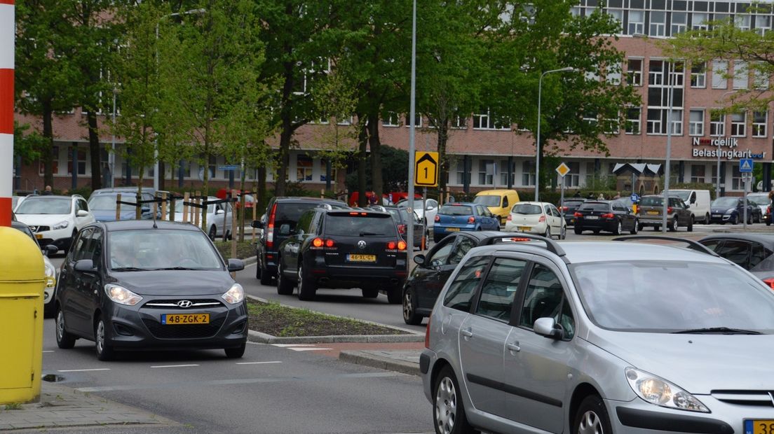 Het verkeer op de Griffeweg in Stad moet in de plannen 30 kilometer per uur gaan rijden