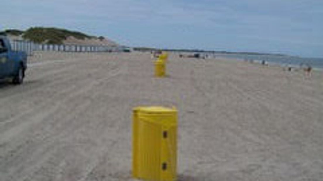 Het Banjaardstrand in vroeger tijden, een stuk breder dan het nu is